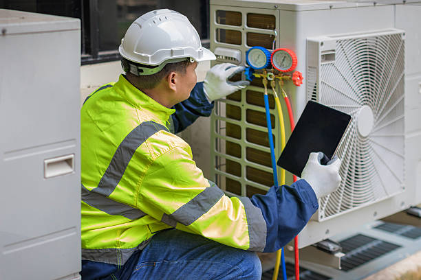 Professional Air Duct Cleaning technician working in Bunola, PA